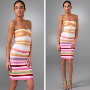 Authentic Herve Leger strapless airbrush dress